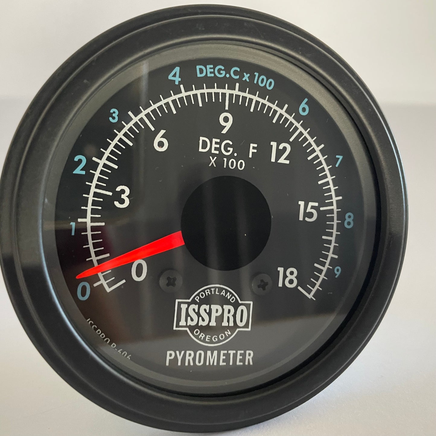 Pyrometer 0-1800 ��F and 0-1000 ��C Black [ISSPRO