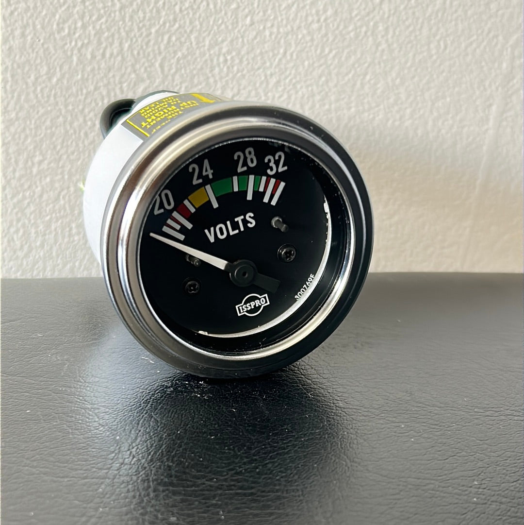 Voltmeter 24v Dial Range 18-32 vdc Chrome[ISSPRO] [R8761]