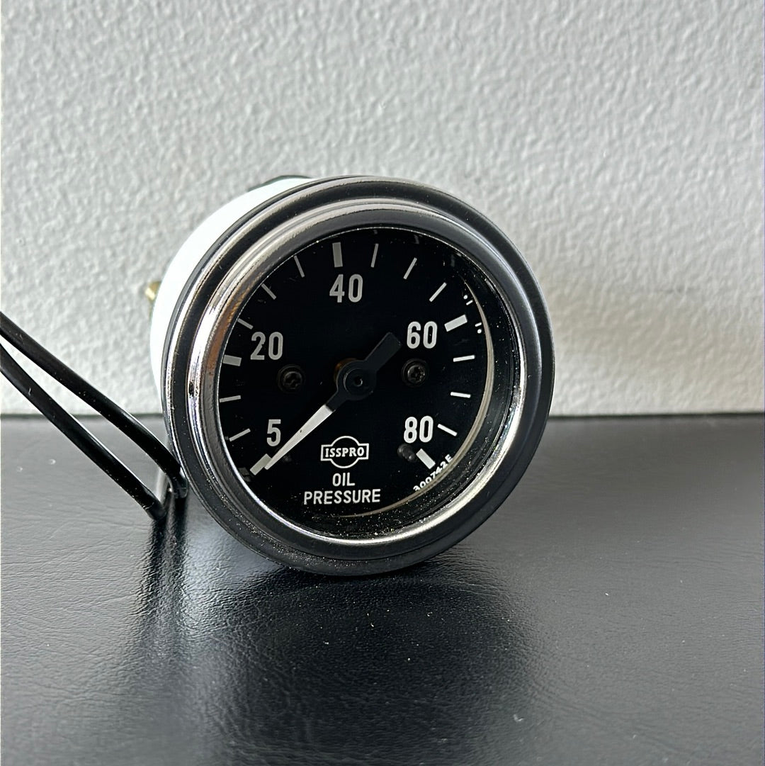 Oil Pressure Gauge Mechanical 5-80 psi 2 1/16" [ISSPRO] [R8700]