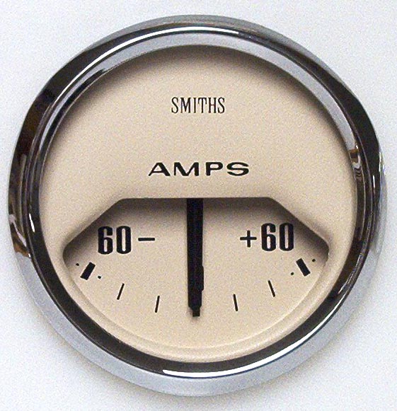 Magnolia Ammeter 52mm Chrome full v Bezel[SMITH CLASSIC][AM1640-05C]
