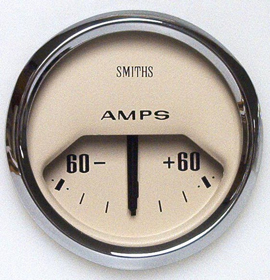 Magnolia Ammeter 52mm Chrome full v Bezel[SMITH CLASSIC][AM1640-05C]