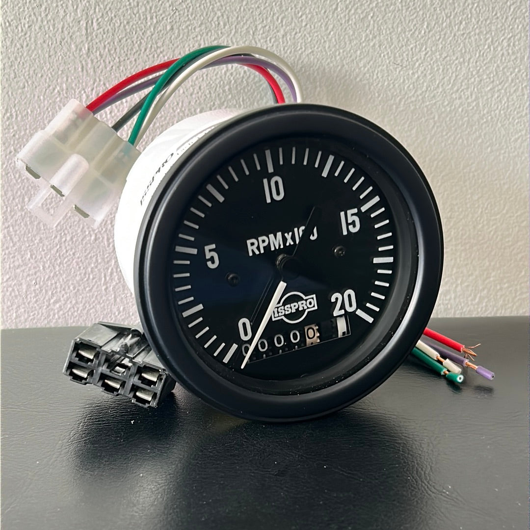 Programmable Tachometer Gauge 2000 RPM 3 3/8" Electric [ISSPRO] [R8529
