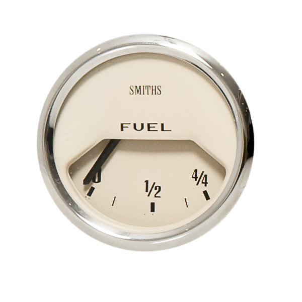 Fuel Elec Gauge 0-4/4 Magnolia/Chrome[ SMITH][BF2242-02C]