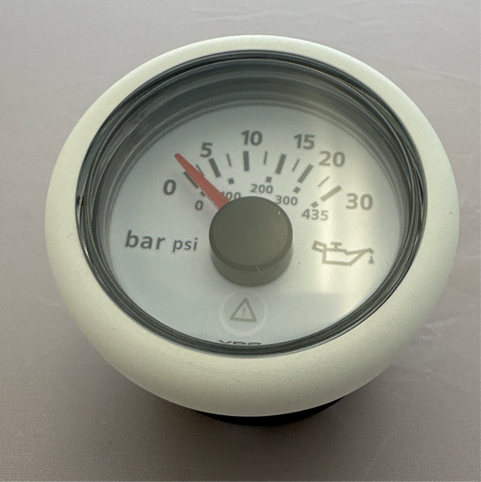 V/LINE White Oil Press 30BAR 12/24V 52MM [VDO] [A2C59514208]