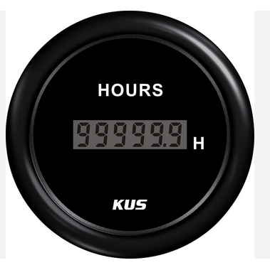 Hourmeter 12/24V Digital  52MM  [KUS KY MARINE] [CCUR-BB]