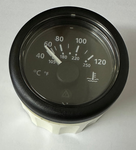 Water Temperture Gauge v/Line black 120C 12/24V  [VDO] [A2C59514170]