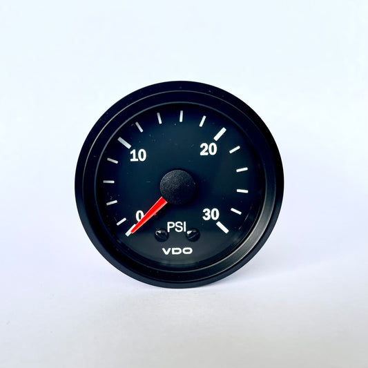 Pressure Gauge Mechanical 0-30psi 12V Black  [VDO COCKPIT VISION] [150077011]