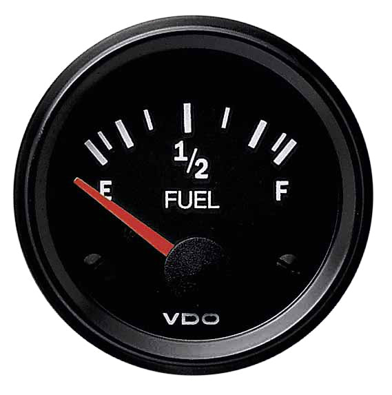 Fuel Gauge 12V 10-180 ohm 52M  [VDO COCKPIT VISION] [301010011]