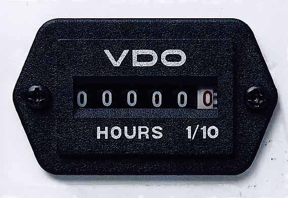Hourmeter Mini 53MM X 32MM 12/24V [VDO COCKPIT INT.] [331 534]