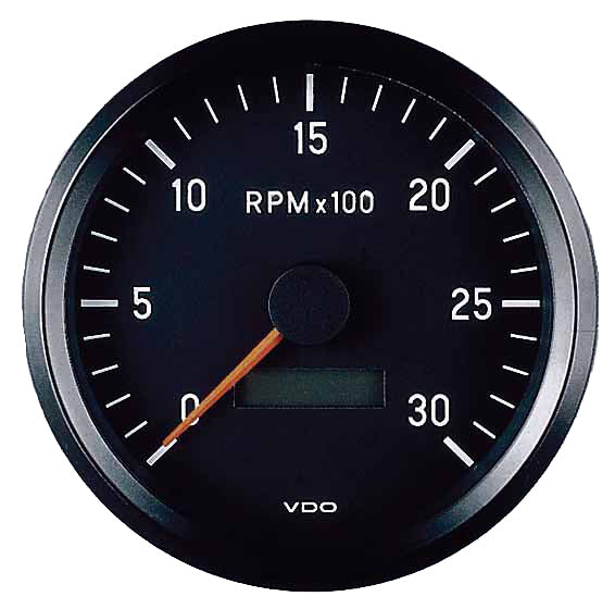 Tachourmeter Inter 3000RPM 85MM 12/24V [VDO COCKPIT INT.] [333035010]