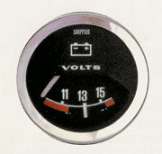 Voltmeter Gauge  Black 15V  [SMITHS CLASSIC] [BV2220-00B]