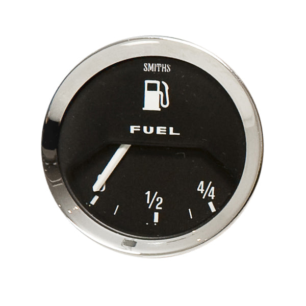 Electrical Fuel Level gauge 0-4/4 Black Chrome [SMITHS CLASSIC] [BF2242-00C]