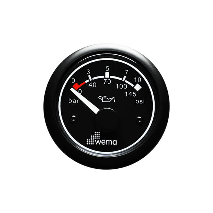 Oil Pressure Gauge 0-10bar [WEMA] [IPPR-BB-0-10]