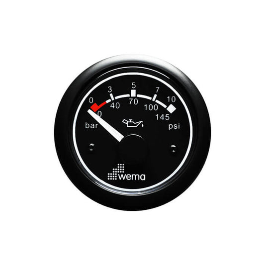 Oil Pressure Gauge 0-10bar [WEMA] [IPPR-BB-0-10]