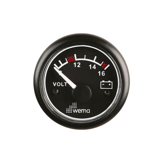 VOLTMETER 12V 52MM [IPVR-BB-8-16]