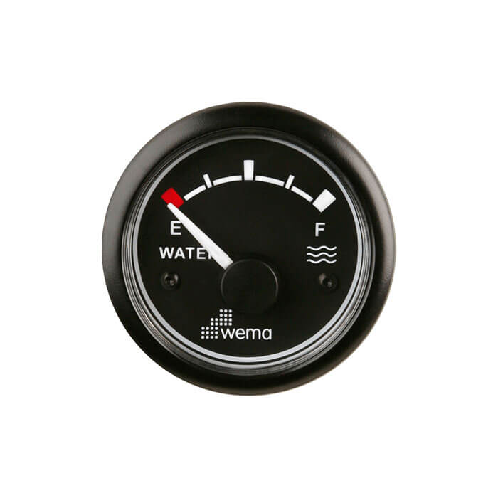 Water Level 0-190ohm Black Bezel [WEMA] [IPWR-BB-0-190]