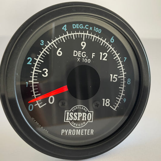 Pyrometer  0-1800 °F and 0-1000 °C Black  [ISSPRO] [R606]