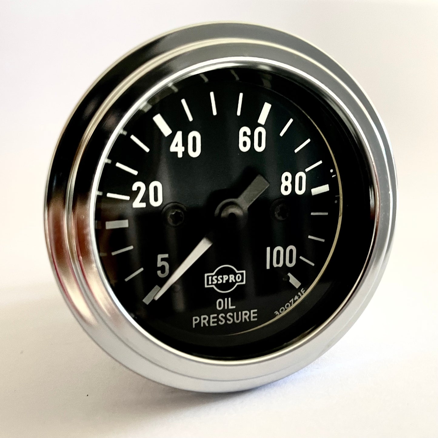 Oil Pressure Gauge Mechanical 5-100 psi Chrome  [ISSPRO] [R8701]