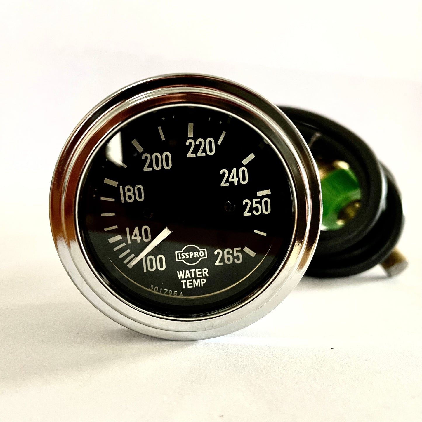 Mechanical Water Temperature Gauge 100-265 F Chrome  [ISSPRO] [R8733]