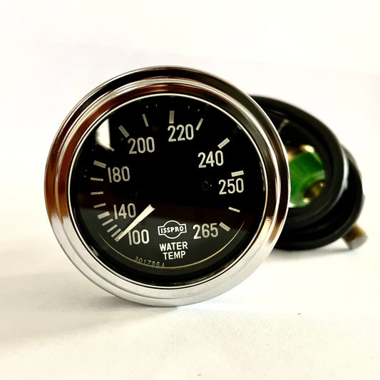 Mechanical Water Temperature Gauge 100-265 F Chrome  [ISSPRO] [R8733]