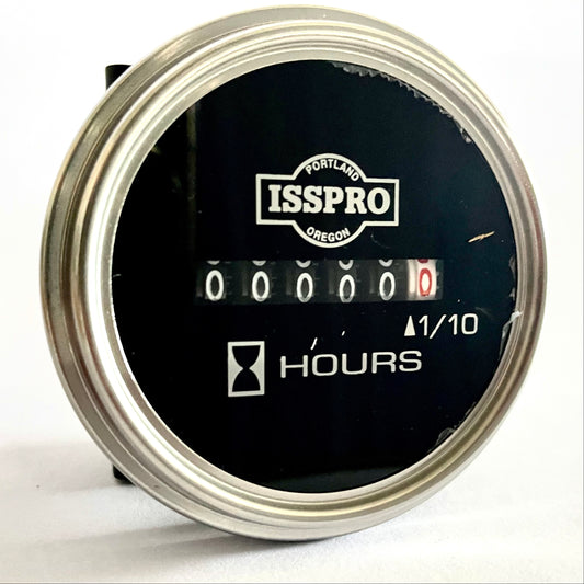 Hourmeter Gauge 4-40VDC Chrome [ISSPRO] [R8862]