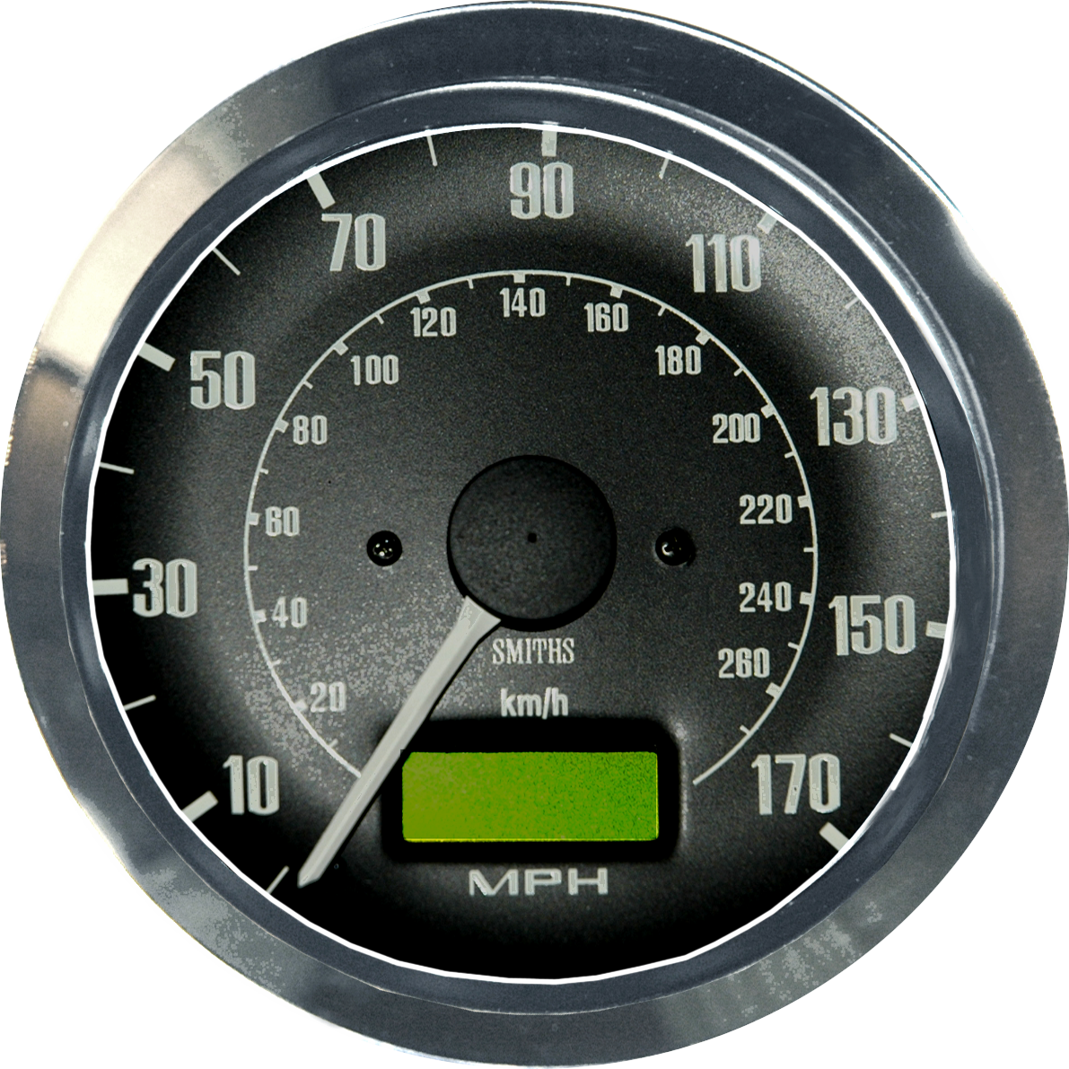 Speedometer Black Chrome 100M  [SMITHS CLASSIC] [SNT5372-06C]