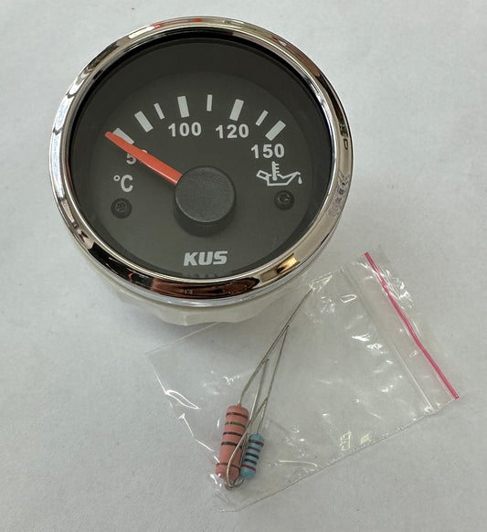 Oli Temperature Gauge Black  [KUS KK AUTOMOTIVE] [KPYR-BS-50-150]