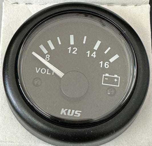 Voltmeter 12V 52mm 8-16v Range[KUS KY MARINE] [CPVR-BB-8-16]